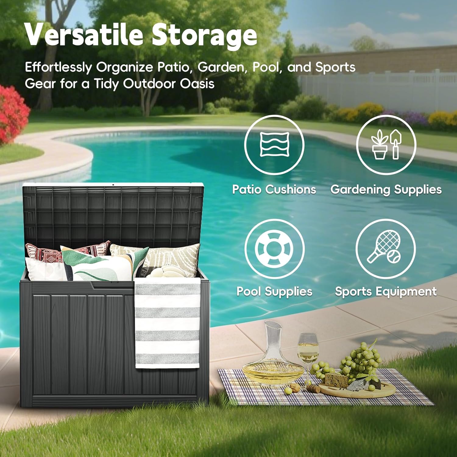 Outdoor Storage Box, for Packa - огляд і ціна Outdoor Furniture Weatherproof