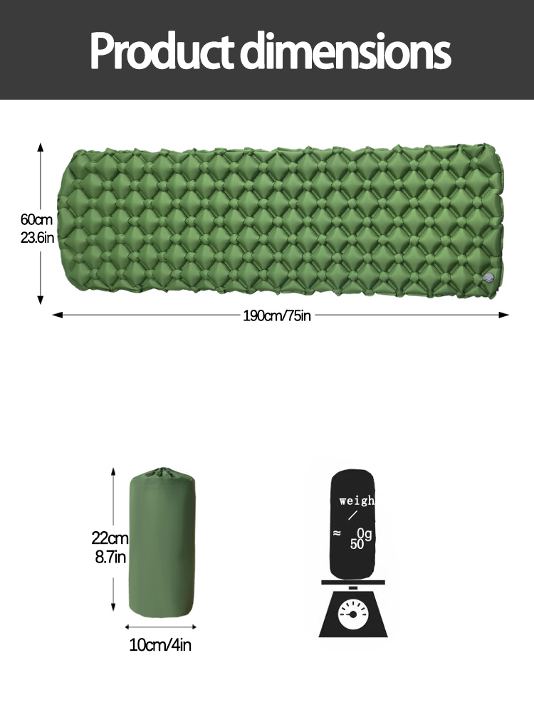 Camping Inflatable Mattress in - огляд і ціна Outdoor Furniture Pads