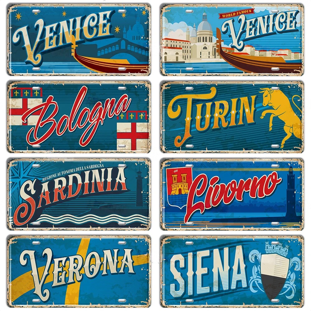 Italy Landmark Metal Sign Vint - огляд і ціна Outdoor Furniture Italy